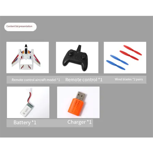 Amphibious Waterproof EPP Foam Fixed-Wing Glider Aircraft 2.4G Radio Control Airplane with LED Lights Plane Toys