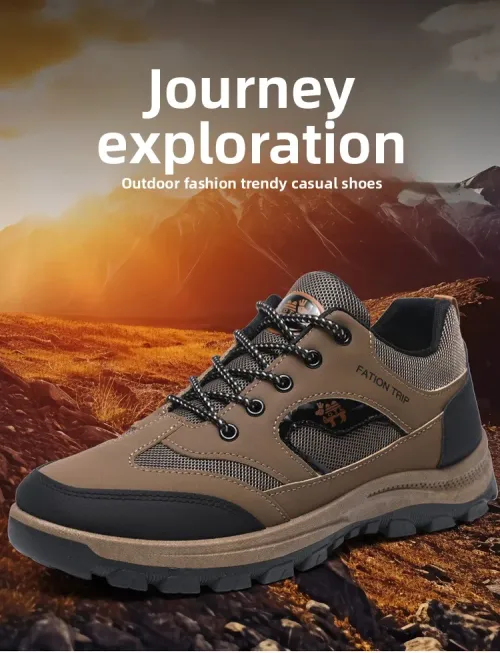 2026 Men Casual Sports Leather Outdoor Fashion Shoes Lightweight Sneakers Shoes