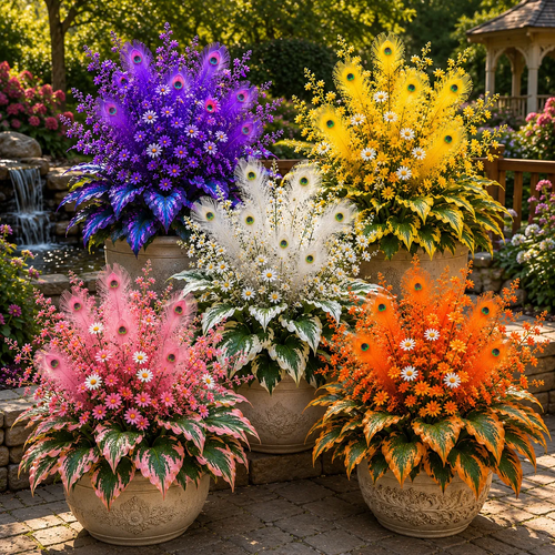 1,000 Seeds – Peacock Flame Hosta Bulbs for Shade Garden