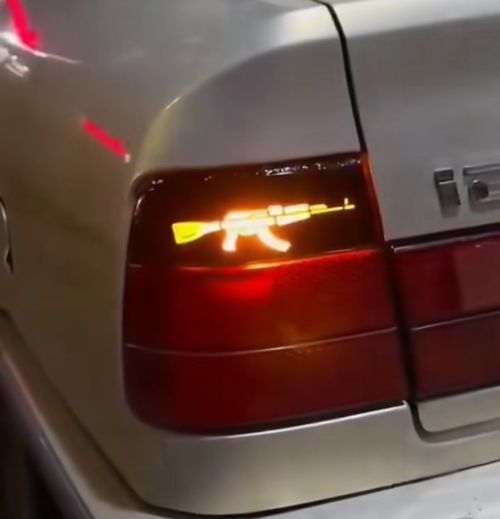 Car light stickers 2 pieces