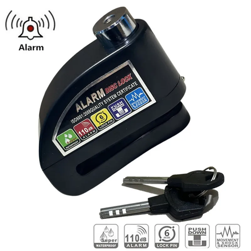 Motorcycle Alarm Lock Bike Security Anti-theft Lock Motorbike Mountain bike Disc Brake Lock