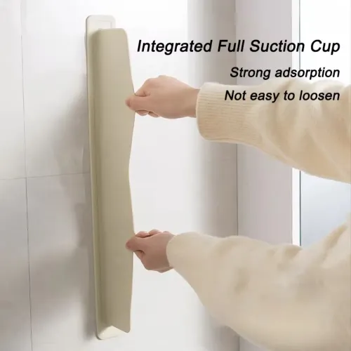 2pcs Silicone Sink Baffle Splash Guard Oil-Proof with Suction Cup Pool Water Baffle Plate Kitchen Supplies Waterproof Screen