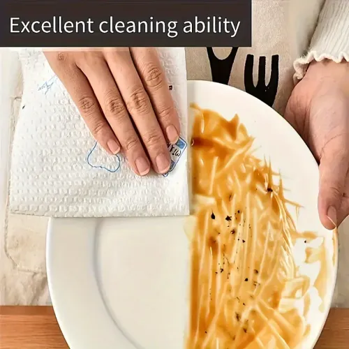 One-time dishcloth water wash dry wet dual-use non-stick oil rags household cleaning rags kitchen towel kichen accessories