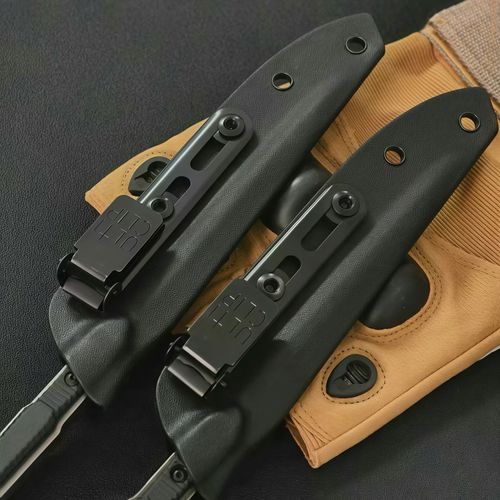 Tactical Full Tang Tea Knife and Ice Pick, Outdoor Survival Emergency Tool with Non-Slip Handle, Portable Heavy Duty Window Breaker for Camping