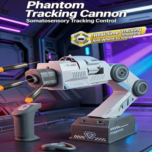 Smart Tracking Foam Blaster Gun Toy AI Somatosensory Control Role-Playing Robot Arm