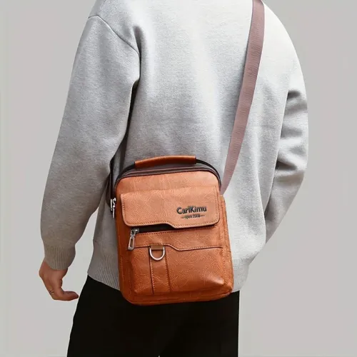 2025 new single shoulder crossbody bag with multiple compartments and handles, adjustable shoulder straps, suitable for travel and outdoor activities