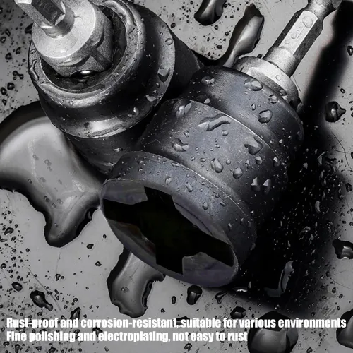 2pcs Universal Scissor Car Jack Adapter Rv Stabilizer Jack Drill Adapter Car Disassemble Tool Steel Ball Joint Rod Impact Wrench Tool