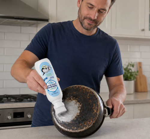 Multi-Purpose Pot Bottom Cleaner for Stainless Cookware, Bottom Cleaning Agent