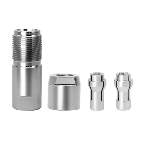 4 PCS Angle Grinder Adapter for 100 Type with M10 Thread Modified to Use Straight Grinder Chuck with 3mm and 6mm Inner Hole Diameters