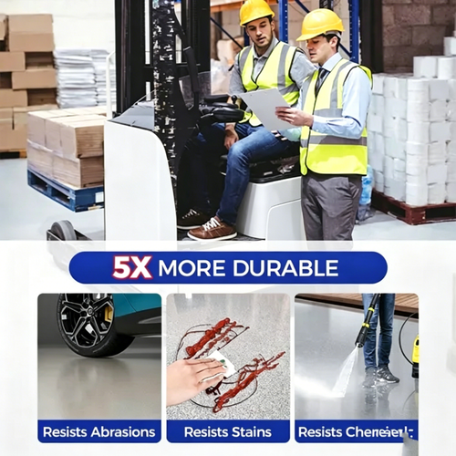 High-Gloss Marble Finish Epoxy Floor Coating 1kg per barrel