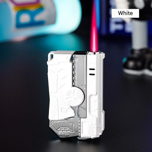 Trendy and personalized men's cool and stress relieving fingertip gyro folding inflatable straight forward lighter