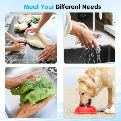 Vortopt Faucet Water Filter NSF International Certified, a set of 1 pcs filter cartridges for purifying 400 gallons of water