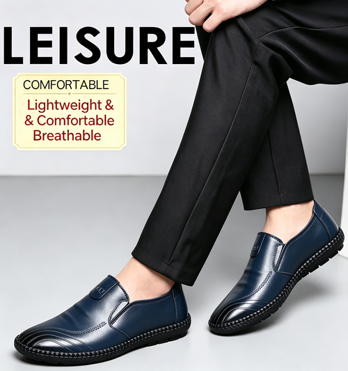 Formal leather shoes, business casual men's leather shoes
