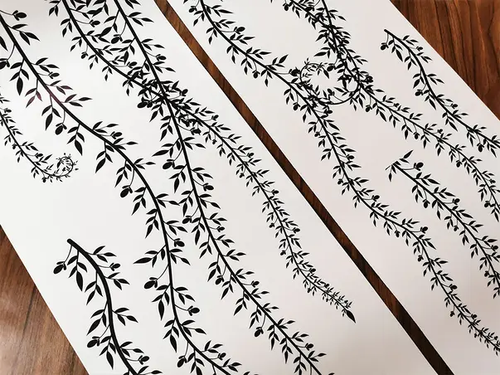 2-pack - decorative stickers 80x70 cm