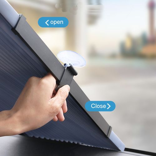 Foldable car sunshade pleated shade anti-ultraviolet