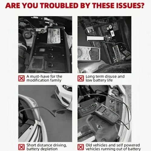 Car Battery Disconnect Switch, 12-24V Heavy Duty Master Kill Switch with Bidirectional Rotatable Joint