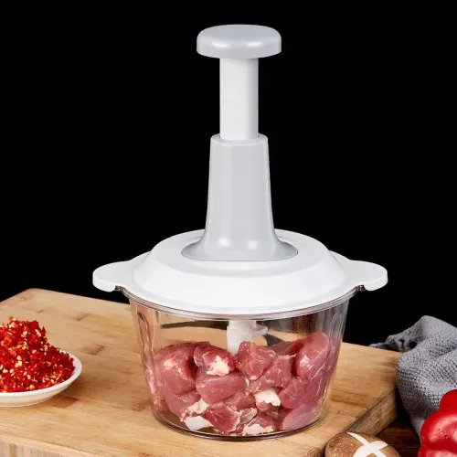 1PCS Multifunctional Food Processor-Manual Meat Grinder Vegetable Garlic Chilli Chopper Slicer Rotary Dicer Fruit Kitchen Tool