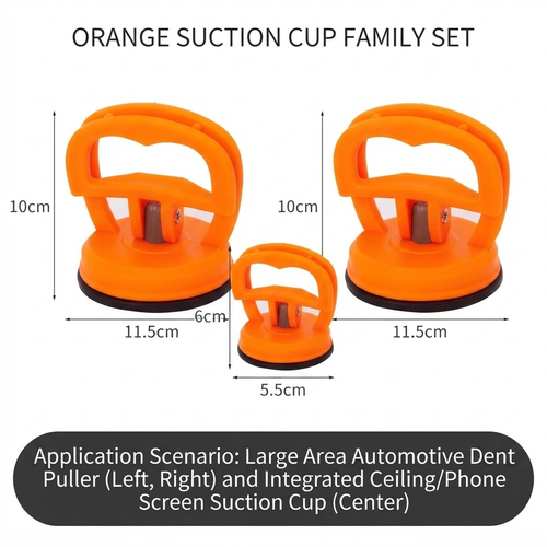3pcs Carshape Collision Repairman Maintenance Tool Set Large Traction Suction Cup Dough
