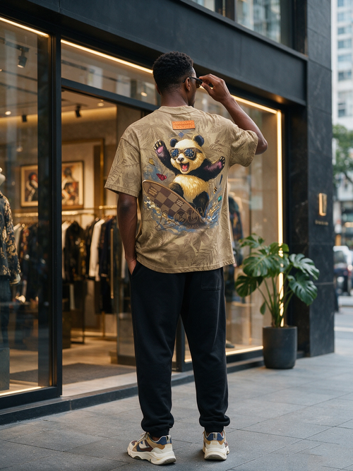 Panda Skateboard T-Shirt