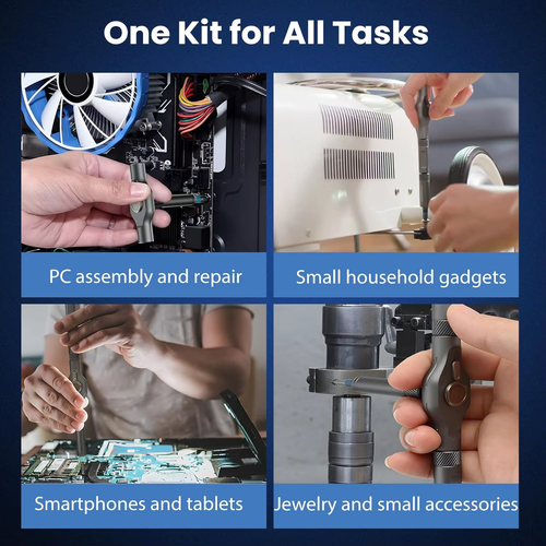 24in1 Multifunction Ratchet Screwdriver Set Multi Magnetic Bits Mini Repair Tool Kit Household Tool For PC & Desk Etc.