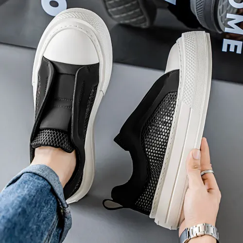 New Trendy Fashion Mesh Low cut Comfortable Breathable Casual Sports Board Shoes Quality Trendy Shoes