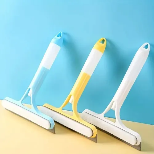 Household multi-function glass cleaning mirror with watering can 3-in-1 glass scraper window scraper