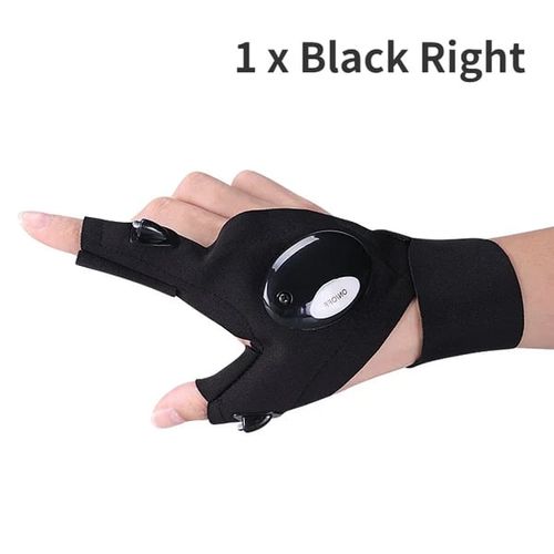 1 Pair LED Flashlight Waterproof Gloves