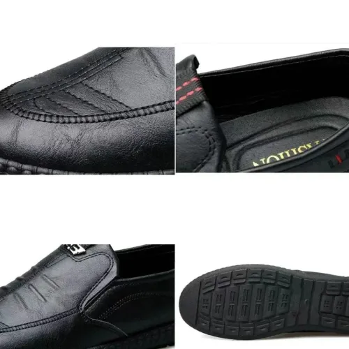 Business Leather Shoes Moccasin Shoes Breathable Men's Casual Loafers Comfortable Shoes for Men Summer Men's Sneakers