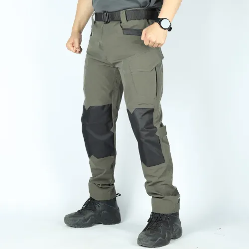 Men's Tactical Pants Outdoor Multi-functional Training Pants with Pockets Waterproof Quick-drying Cargo Pants