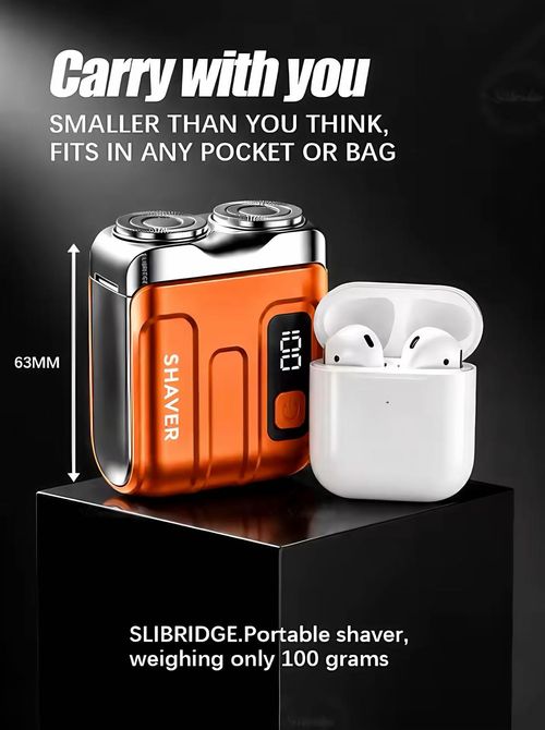 🔥Portable Mini Men's Electric Shaver – Compact & Rechargeable🧳