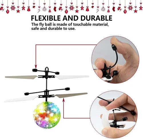 Children's Toy Induction Colorful Crystal Ball Gyroscope Intelligent Induction Floating Ball Luminous Toy Gifts for Kids