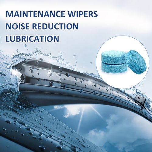 Car glass water solid super concentrated cleaning agent effervescent tablets (100 pcs)