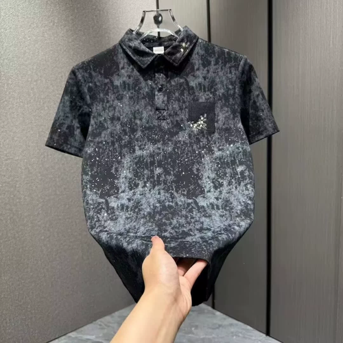Men's Dark Marbled Shine Polo
