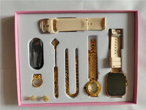 Gift A58 Plus Smart Watch 8 in 1 Necklace Earrings Bracelet Ring Reloj Montre intelligente Luxury Jewelry Smartwatch