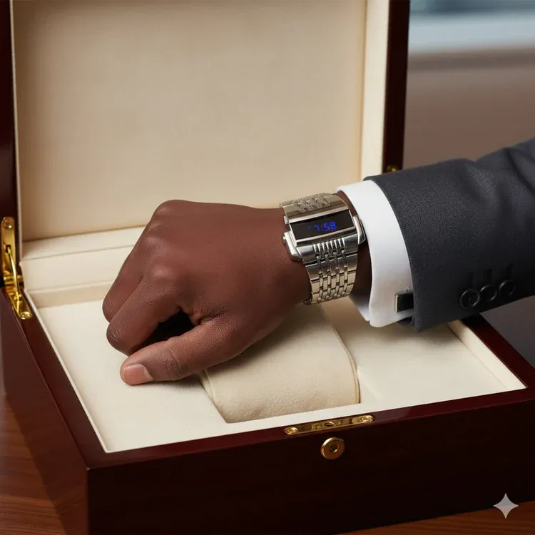 LED Stainless-Steel Digital Watch – Power Meets Prestige for the Tanzanian Hustle