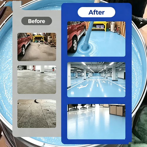 High-Gloss Marble Finish Epoxy Floor Coating 1kg per barrel