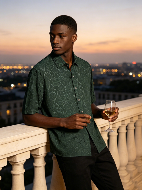 Advanced men's short sleeved shirt