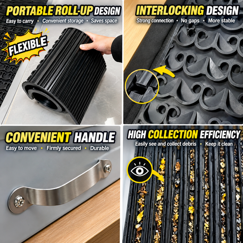 Foldable Reinforced Gold Sluice Box Deep Trough With Vortex Mat Portable Gold Prospecting Tool