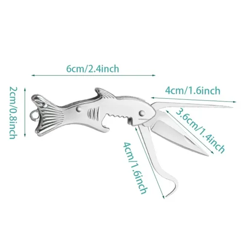304 Stainless Steel Toothpick Multifunctional Folding Household Carry-on Tooth Picking Artifact Advanced Toothpick Bottle Opener