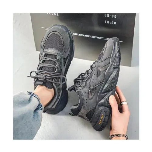 Men's Retro Trendy Thick Bottom Sports Shoes Casual Wear-Resistant Dad Shoes Spring Summer New Arrival Mesh Upper Low Top