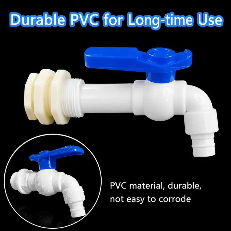 Outdoor Water Tank Barrel Faucet & Spout – 1-2-Inch (DN15) Frost-Resistant Tap Accessory