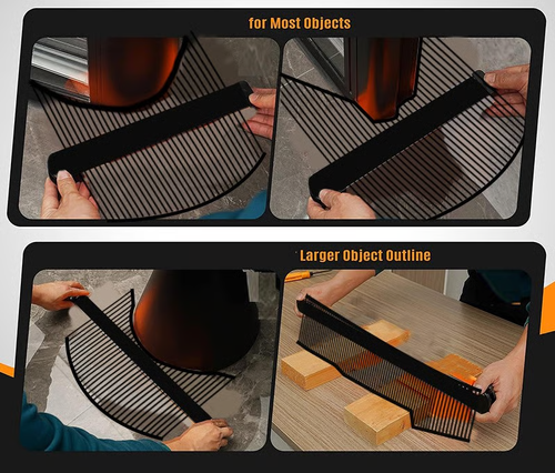 🔥 All-purpose Contour Gauge Fitting Tool for Pipe & Home Renovation Precision Marking, Cutting