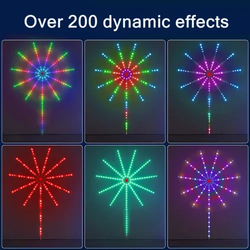 Firework LED Strip Light Bluetooth APP Control USB 5V Neon Strip Christmas Party Decoration Music Sync Bedroom Decor Light