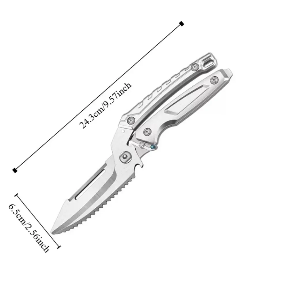 Peeler Removable Scissor with Safety Buckle Non-slip Handle Kitchen Scissor Stainless Steel Food Scissor Outdoor