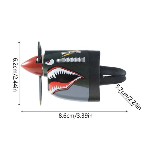 Car Vent Air Freshener Long Lasting Fighter Plane Shark Nose Aromatherapy Car Scent Diffuser for Summer Winter Valentine