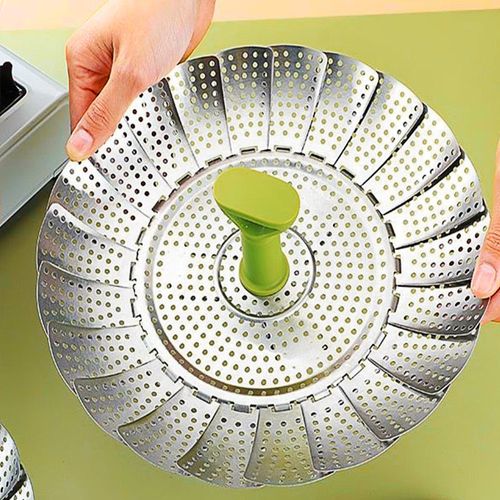 Made in Italy Stainless Steel Expandable Steamer Basket