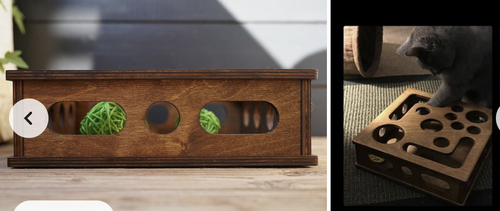 🎁😻✨Cat Scratch Puzzle Enrichment Box: Nail File Stress Free Alternative to Clippers and Grinders