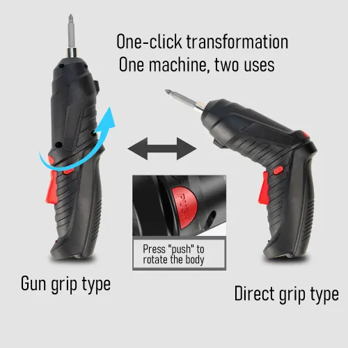 47 piece 3.6V Electric Screwdriver Rechargeable Home Lithium Drill LED Lighting Electric Screwdriver Set