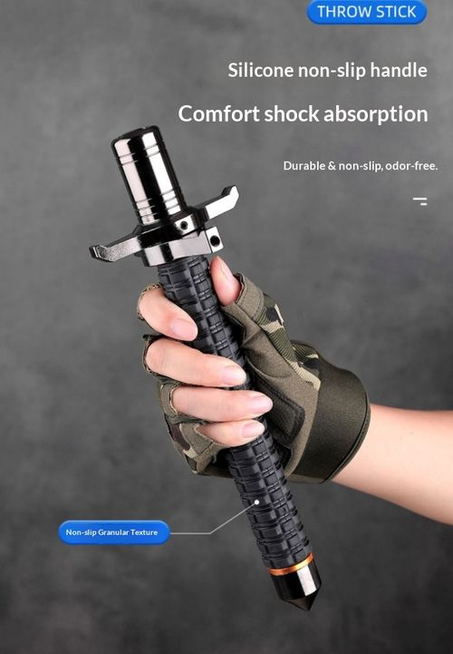 Defensive Telescopic Baton — 3-Section Collapsible Stick, Portable Self-Defense Tool, Vehicle Emergency Window Breaker, Tactical Impact Weapon, Survival Mace