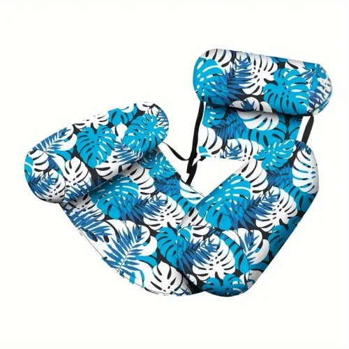 Inflatable Floating Lounger for Adult,Portable Pool Float Chair,Foldable Recliner for Swimming Pool,Lake,Beach Summer Relaxation